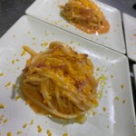 Pasta carbonara.